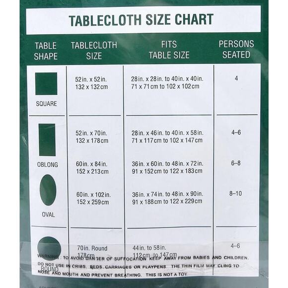 Trim A Home Fabric Tablecloth Satin Stripe Polyester Oblong 60"x102" Green NEW - Picture 5 of 5